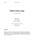 PIXIE-4 Online Help