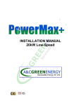 INSTALLATION MANUAL 20kW Low-Speed
