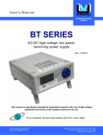 BT Series User Manual