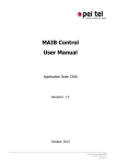 MAIB Control User Manual - pei tel Communications GmbH
