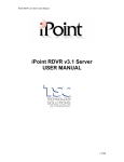 iPoint RDVR v3.1 Server USER MANUAL