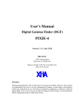 User`s Manual PIXIE-4