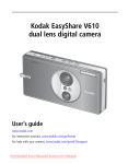 Kodak V610 User`s Manual - Downloaded from ManualsCamera