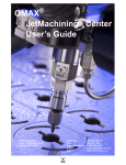OMAX JetMachining Center User`s Guide