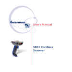 SR61 Cordless Scanner User`s Manual