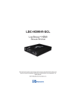 LBC-HDMI-R-SCL User Manual.pmd - Broadata Communications, Inc.