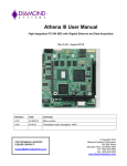 Athena III User Manual - Diamond Systems Corporation