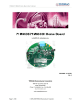TERIDIAN 71M6533 Demo Board User`s Manual