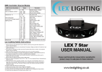 DMX Controller Channel Modes Lex Lighting Safety Instructions