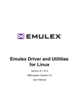 Emulex Driver and Utilities for Linux