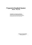 Fingerprint Deadbolt System