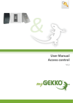 User Manual Access control