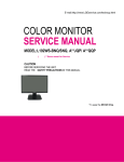 COLOR MONITOR SERVICE MANUAL