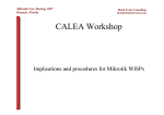CALEA Workshop - MUM