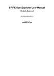 SPIRE SpecExplorer User Manual Khobaib Zaamout
