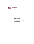PANEL1158-822 15” TFT Slim Industrial Panel PC User`s Manual