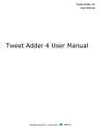 Tweet Adder 4 User Manual