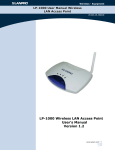 LP-1000 Wireless LAN Access Point User`s Manual