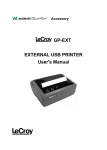 GP-EXT External USB Printer User`s Manual