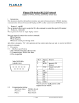 Planar PS5552 RS-232 User Manual