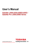 Toshiba SATELLITE L655-1EH User Guide Manual
