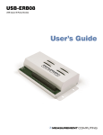 USB-ERB08 User`s Guide - Measurement Computing
