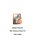 User Manual  - Stellar Phoenix SQL Recovery