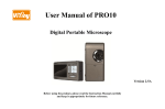 User Manual of PRO10 Digital Portable Microscope