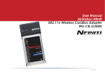 User Manual AirStation Nfiniti 802.11n Wireless CardBus Adapter