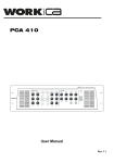 User manual PCA 410