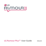 LG Rumour Plus™ User Guide