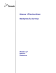 Manual of Instructions Bathymetric Surveys