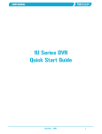 1U Series DVR Quick Start Guide