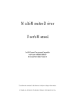 Multi-Monitor Driver User`s Manual