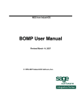 BOMP User Manual - Maynard Software Solutions