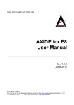 AXIDE for E8 User Manual