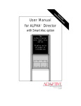 User Manual for Alpha Director with Smart Alec Option