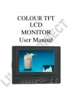 COLOUR TFT LCD MONITOR User Manual