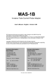 MAS-1B User`s Manual - English - 3.0B