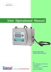 E-Jet series CIJ Inkjet Printer User Operational Manual