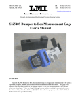 LMI Bumper to Box Gage User Manual