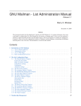 GNU Mailman - List Administration Manual