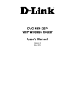 DVG-N5412SP VoIP Wireless Router User`s Manual