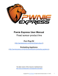 Pwnie Express User Manual Fixed sensor product line
