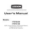 User`s Manual - Leeson Electric Corporation