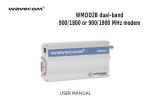 WMOD2B dual-band 900/1800 or 900/1900 MHz modem