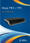 MegaPBX PRI User Manual www.allo.com Version 2.0 1