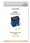 User manual ADMA Version 2x.6.1.4