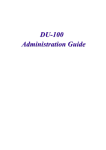 DU-100 User Manual 1.0