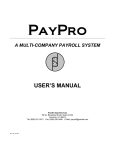 Paypro Manual - Hawaii Payroll Pacific Data Services